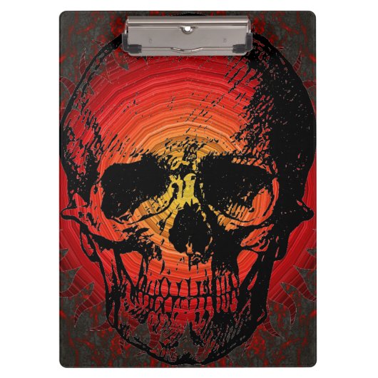 Skull Clipboard Klemmbrett (Vorderseite)