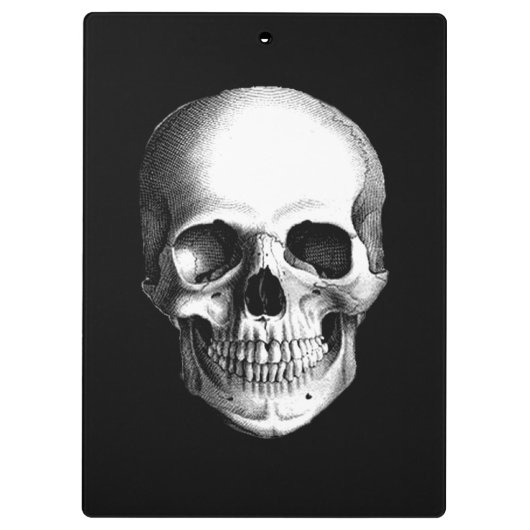 SKULL CLIPBOARD KLEMMBRETT (Rückseite)