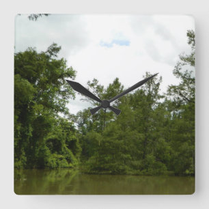 Skull clock quadratische wanduhr