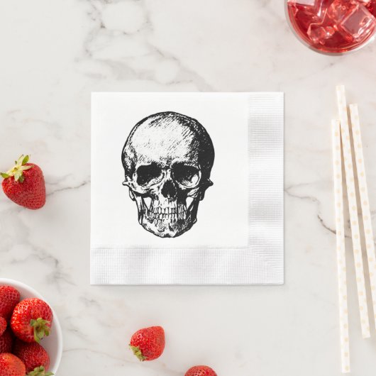 Skull Cocktail Napkin Serviette (Beispiel)