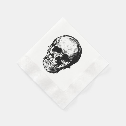 Skull Cocktail Napkin Serviette (Ecke)