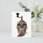 Skull Coffee Grinder Postkarte (Stehend Vorderseite)