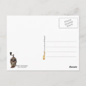 Skull Coffee Grinder Postkarte (Rückseite)