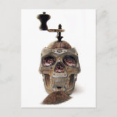 Skull Coffee Grinder Postkarte (Vorderseite)