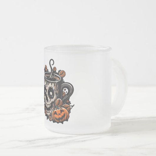Skull Coffee Tasse Halloween (VorderseiteRechts)