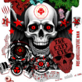 Skull Collage Design T-Shirt