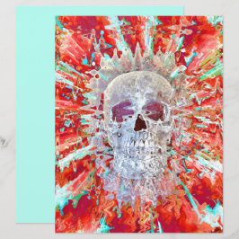 Skull Colorful Pop Art Psychedelic Surreal Artwork
