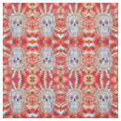 Skull Colorful Pop Art Surreal Psychedelic Artwork Stoff (Muster)