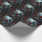 Skull Comic Style Illustration Fantasy Art Geschenkpapier (Ecke)