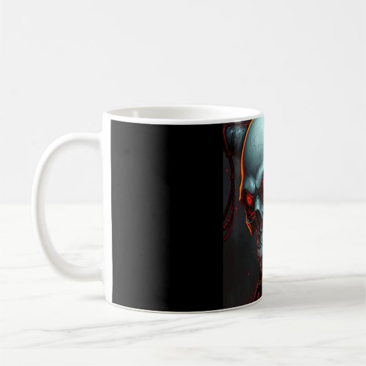 Skull Comic Style Illustration Fantasy Art Kaffeetasse (Links)
