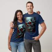 Skull Comic Style Illustration Fantasy Art T-Shirt (Unisex)