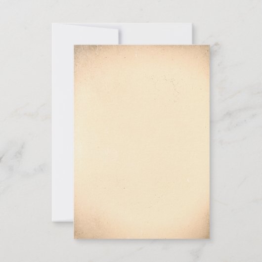 Skull Couple Day Wedding RSVP Cards (Rückseite)