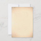 Skull Couple Day Wedding RSVP Cards Karte (Rückseite)