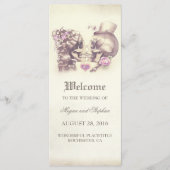 Skull Couple Deadly Hübsche Hochzeitsprogramme Programm (Vorderseite)