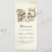 Skull Couple Deadly Hübsche Hochzeitsprogramme Programm (Vorderseite)