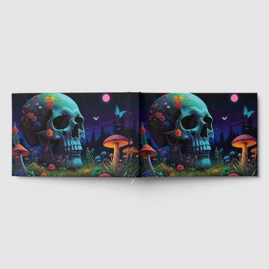 Skull Cover Gästebuch (Voll)