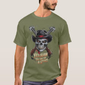 Skull Cowboy - Spooky Wild West T-Shirt (Vorderseite)