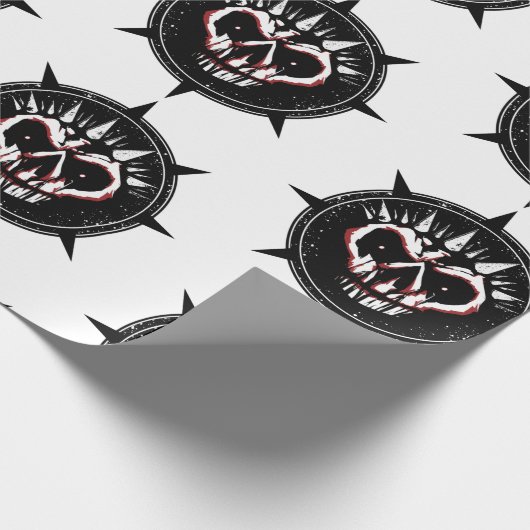 Skull Creep Geschenkpapier (Ecke)
