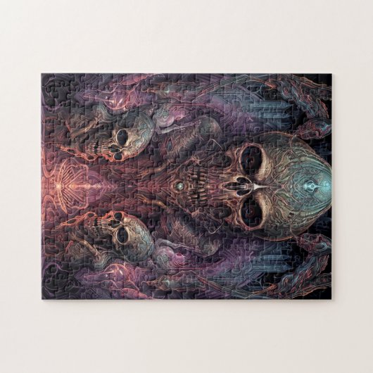 Skull Creepy Surreal Horror Art Puzzle (Horizontal)