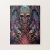 Skull Creepy Surreal Horror Art Puzzle (Vertikal)