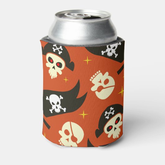 Skull & Cross Bones mit bearbeitetem Text Dosenkühler (Kanne Rückseite)