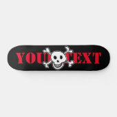 Skull & Cross Bones - Skateboarddeck (Horizontal)
