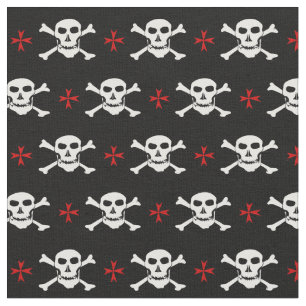 Skull & Cross mode Fabric - Piraten / Halloween Stoff