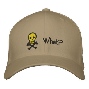 Skull & Crossbones Anpassbare Stickmütze Bestickte Kappe