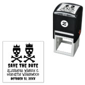 Skull & Crossbones Crownple Save the Date Permastempel (Beispiel)