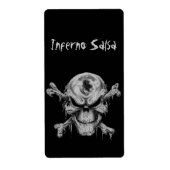 Skull&Crossbones, hausgemachte Salsa Label (Vorne)