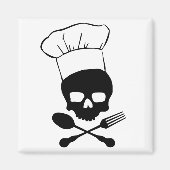 Skull & Crossbones Koch Magnet (Vorne)