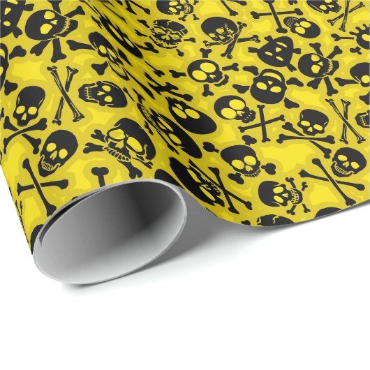 Skull & Crossbones Muster Geschenkpapier (Rolleneckpunkt)