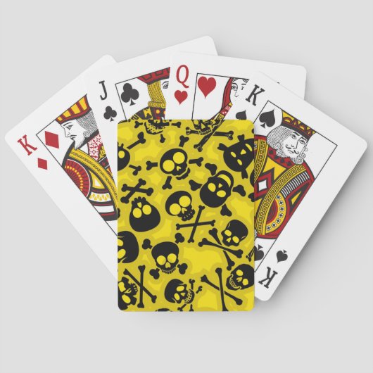 Skull & Crossbones Muster Spielkarten (Rückseite)