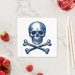 Skull & Crossbones Nautikpapier Napkins Serviette