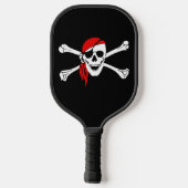 SKULL CROSSBONES PIRATE PICKLEBALL PADDDLE SCHLÄGER (Rückseite)