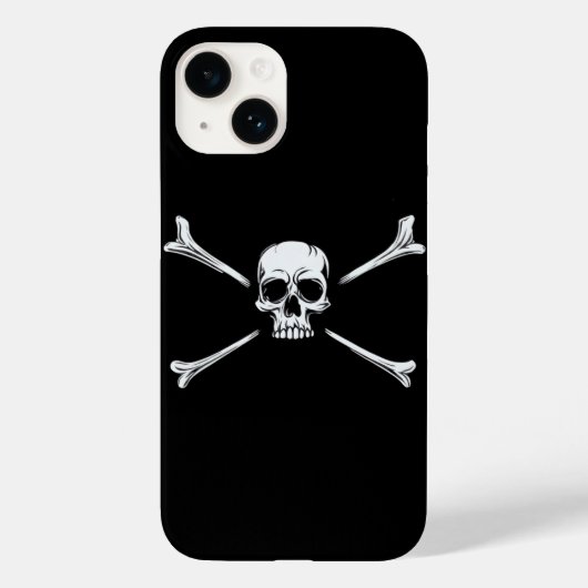 Skull & Crossbones Rebel Case-Mate iPhone Hülle (Rückseite)