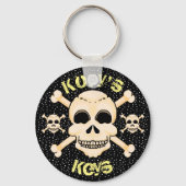 Skull & Crossbones Schlüsselketten Schlüsselanhänger (Vorderseite)