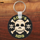 Skull & Crossbones Schlüsselketten Schlüsselanhänger (Vorderseite)