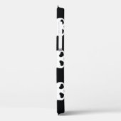 Skull Crossbones: Schwarz-Weiß Muster. Case-Mate iPhone Hülle (Rückseite / Links)