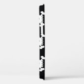 Skull Crossbones: Schwarz-Weiß Muster. Case-Mate iPhone Hülle (Rückseite / Rechts)