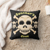 Skull & Crossbones Square Kissen (Decke)