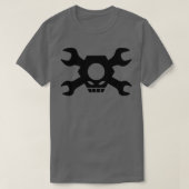 Skull Crossbones Wrenches Nuts 1 T-Shirt (Design vorne)