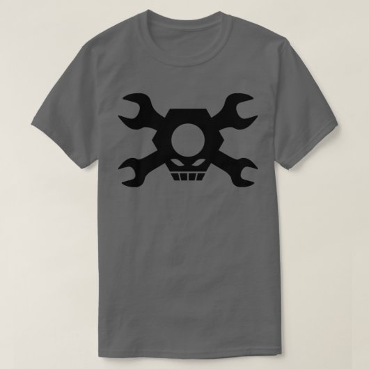 Skull Crossbones Wrenches Nuts 1 T-Shirt (Design vorne)