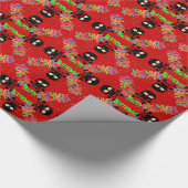 Skull, Crossed Bones und Tänzer - Alles Gute zum G Geschenkpapier (Ecke)