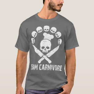 skull crossed knifes bbq humor cooking smoking587 T-Shirt