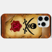 SKULL CROSSED SCHWERTER MONOGRAM Wachs Siegel Perc Case-Mate iPhone Hülle (Rückseite (Horizontal))