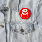 Skull-Crossones für Trick oder Leckerei Button (Beispiel)