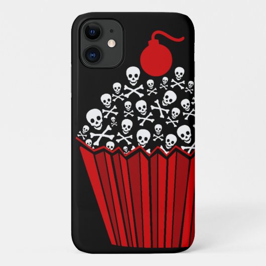 Skull Cupcake Case-Mate iPhone Hülle (Rückseite)