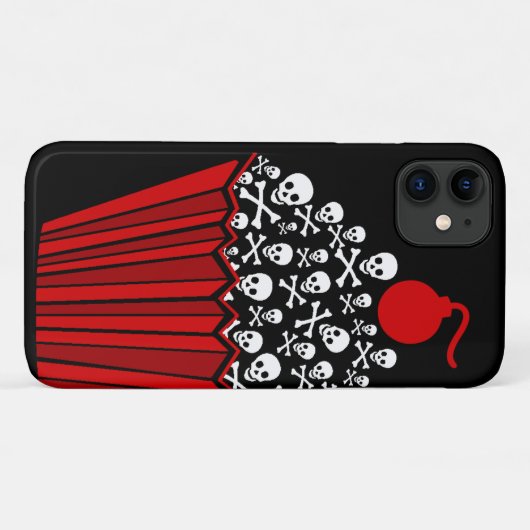 Skull Cupcake Case-Mate iPhone Hülle (Rückseite (Horizontal))