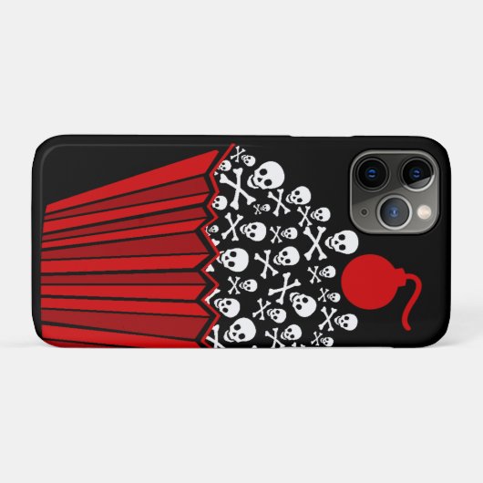 Skull Cupcake Case-Mate iPhone Hülle (Rückseite (Horizontal))